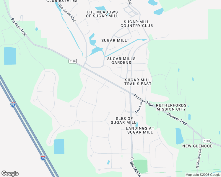 map of restaurants, bars, coffee shops, grocery stores, and more near 2909 Nova Scotia Way in New Smyrna Beach