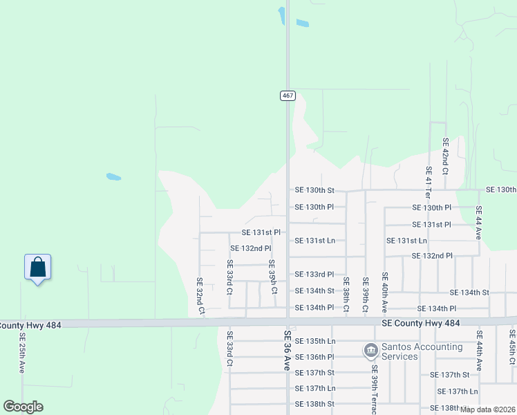 map of restaurants, bars, coffee shops, grocery stores, and more near 3485 Southeast 131st Street in Belleview