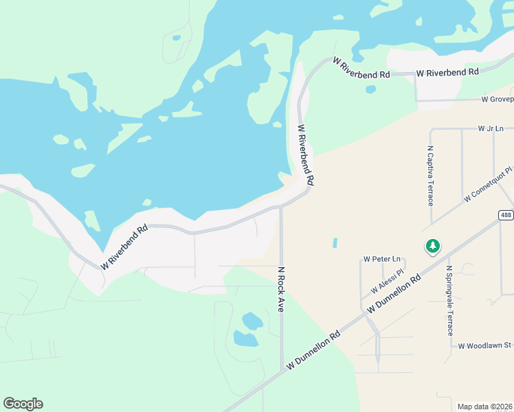 map of restaurants, bars, coffee shops, grocery stores, and more near 6615 West Riverbend Road in Dunnellon