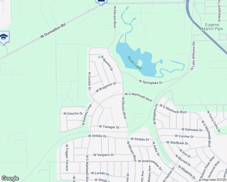 map of restaurants, bars, coffee shops, grocery stores, and more near 11582 North G Martinelli Boulevard in Citrus Springs