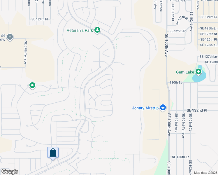 map of restaurants, bars, coffee shops, grocery stores, and more near 9480 Southeast 130th Place Road in Summerfield