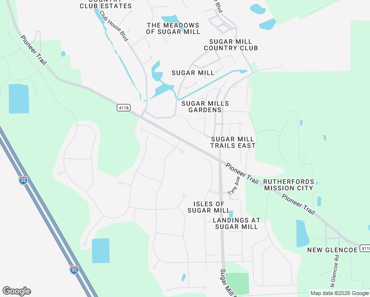map of restaurants, bars, coffee shops, grocery stores, and more near 2909 Nova Scotia Way in New Smyrna Beach