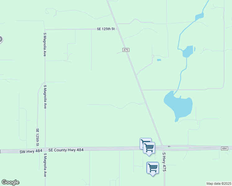 map of restaurants, bars, coffee shops, grocery stores, and more near 843 Southeast 131st Street in Ocala