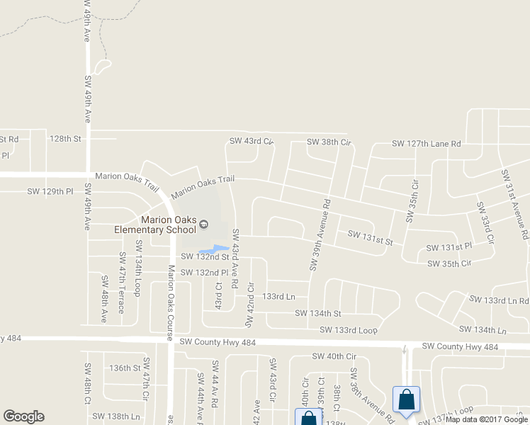 map of restaurants, bars, coffee shops, grocery stores, and more near 4115 Southwest 130th Place in Ocala