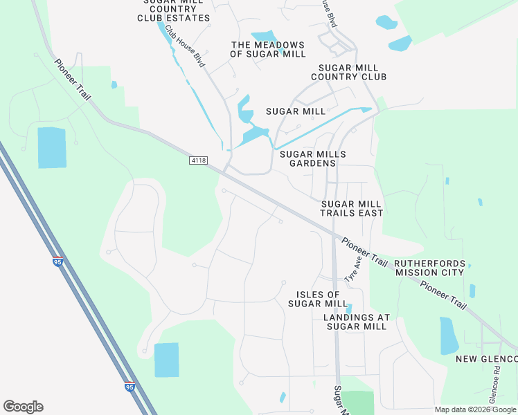 map of restaurants, bars, coffee shops, grocery stores, and more near 3004 Nova Scotia Way in New Smyrna Beach