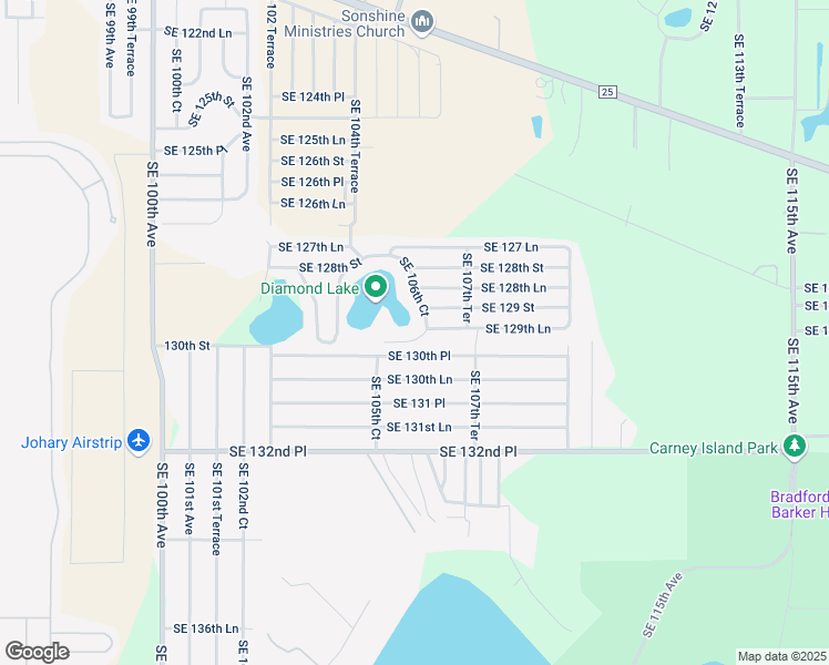 map of restaurants, bars, coffee shops, grocery stores, and more near 10662 Southeast 129 Street in Belleview