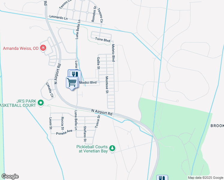 map of restaurants, bars, coffee shops, grocery stores, and more near 3329 Pino Avenue in New Smyrna Beach