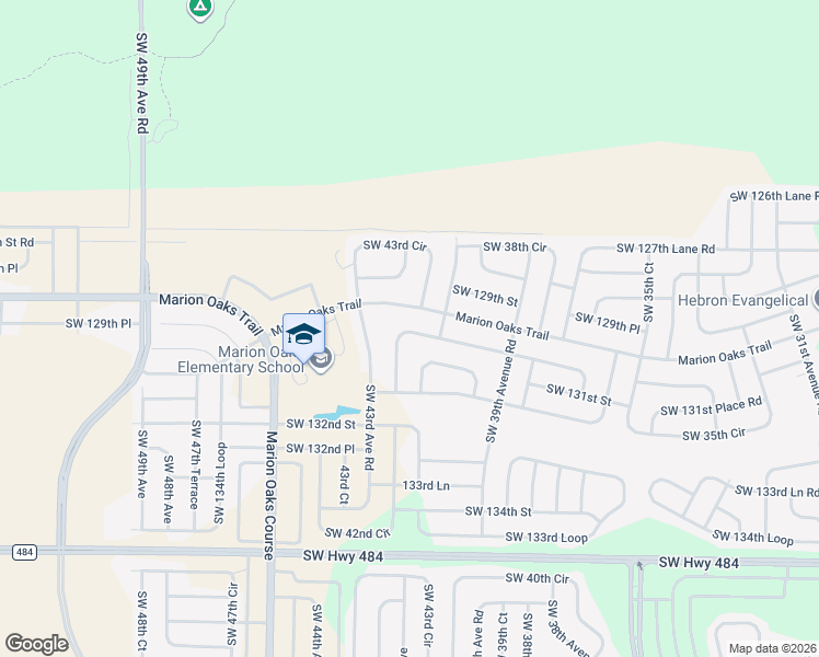 map of restaurants, bars, coffee shops, grocery stores, and more near 252 Marion Oaks Trail in Ocala