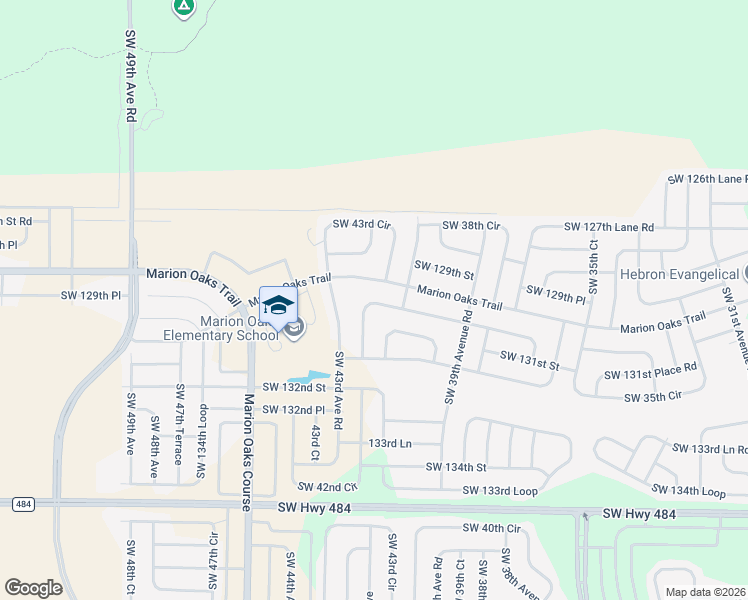 map of restaurants, bars, coffee shops, grocery stores, and more near 252 Marion Oaks Trail in Ocala