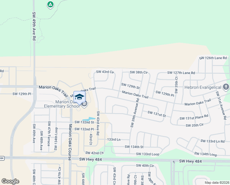 map of restaurants, bars, coffee shops, grocery stores, and more near 252 Marion Oaks Trail in Ocala