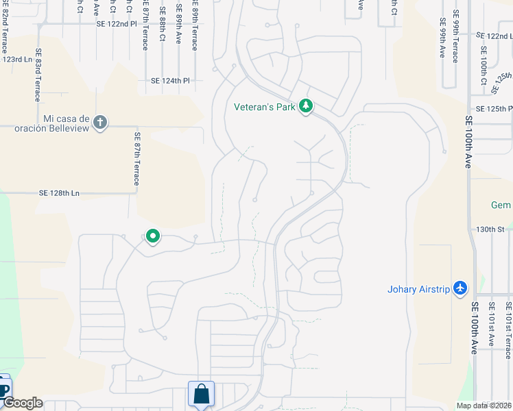 map of restaurants, bars, coffee shops, grocery stores, and more near 12895 Southeast 91st Terrace Road in Summerfield
