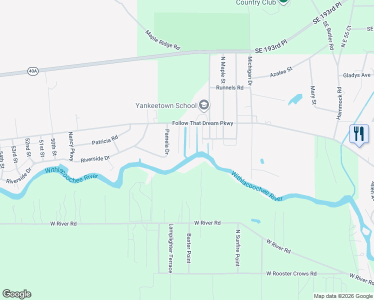 map of restaurants, bars, coffee shops, grocery stores, and more near 79 Canterbury Road in Inglis