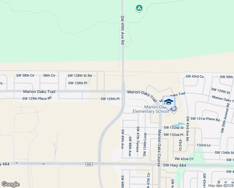 map of restaurants, bars, coffee shops, grocery stores, and more near 344 Marion Oaks Trail in Ocala