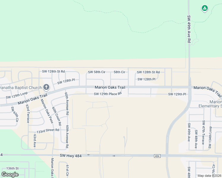 map of restaurants, bars, coffee shops, grocery stores, and more near 440 Marion Oaks Trail in Ocala