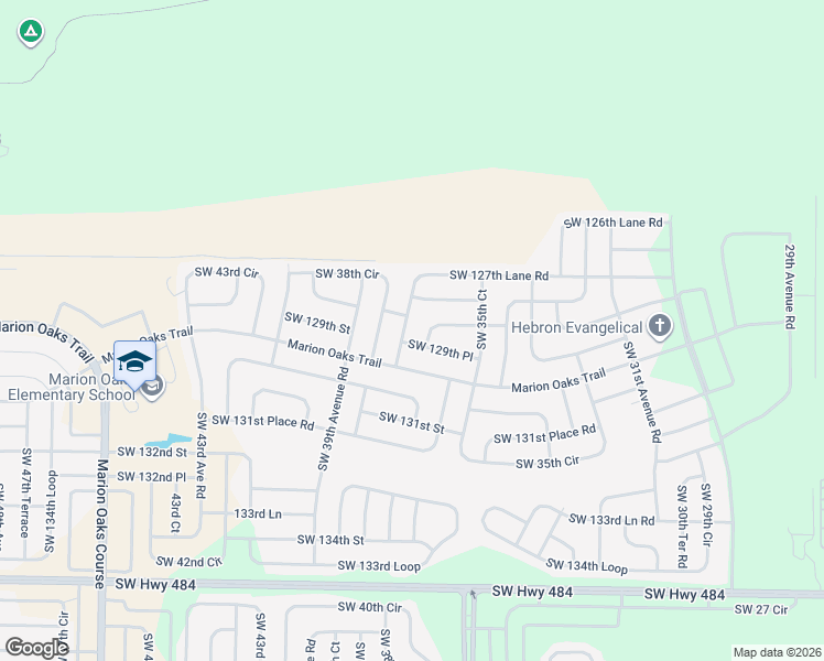 map of restaurants, bars, coffee shops, grocery stores, and more near 207 Marion Oaks Trail in Ocala