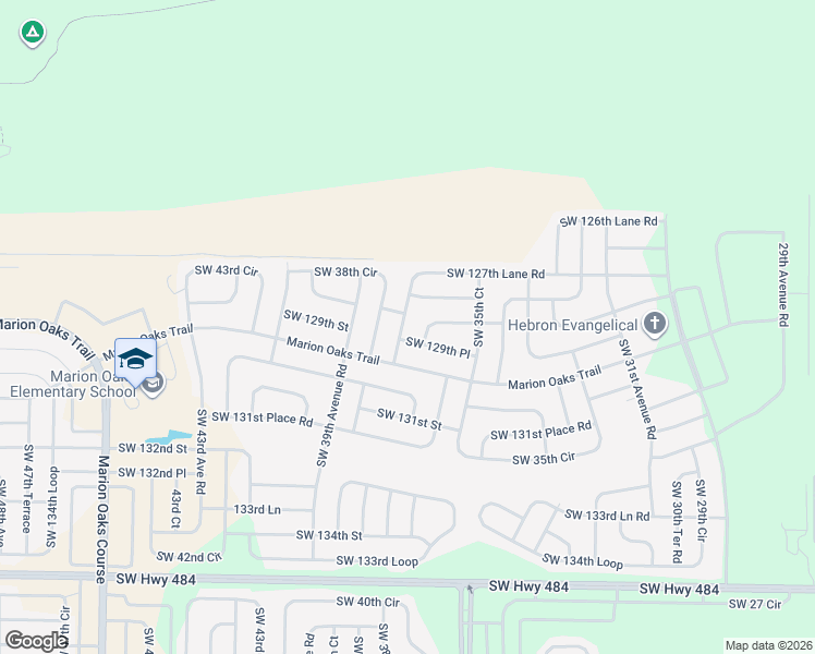 map of restaurants, bars, coffee shops, grocery stores, and more near 207 Marion Oaks Trail in Ocala