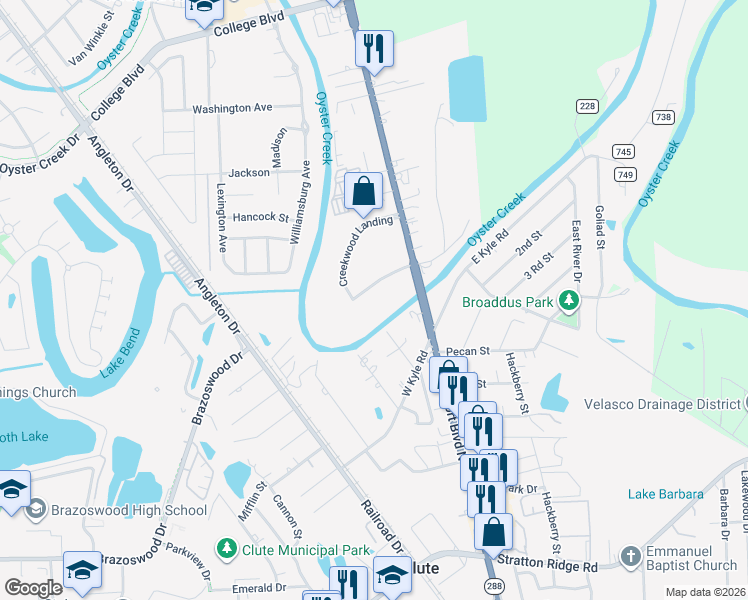 map of restaurants, bars, coffee shops, grocery stores, and more near 200 Timbercreek Drive in Richwood