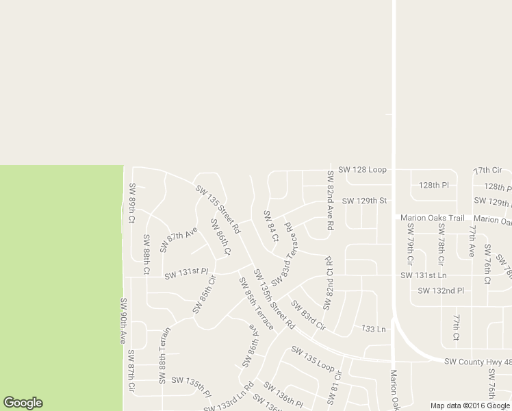 map of restaurants, bars, coffee shops, grocery stores, and more near 12927 Southwest 84th Terrace Road in Ocala