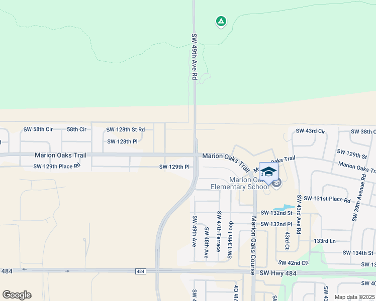 map of restaurants, bars, coffee shops, grocery stores, and more near 344 Marion Oaks Trail in Ocala