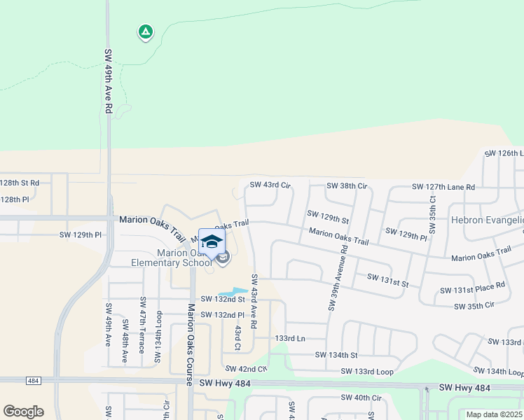 map of restaurants, bars, coffee shops, grocery stores, and more near 4270 Southwest 128th Place in Ocala