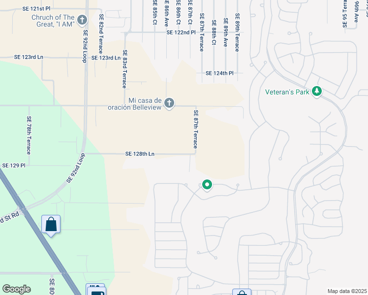 map of restaurants, bars, coffee shops, grocery stores, and more near 12858 Southeast 87th Terrace in Belleview
