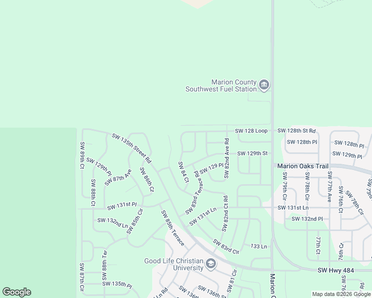 map of restaurants, bars, coffee shops, grocery stores, and more near 8336 Southwest 128 Loop in Ocala
