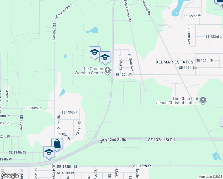map of restaurants, bars, coffee shops, grocery stores, and more near 12797 Southeast County Highway 484 in Belleview
