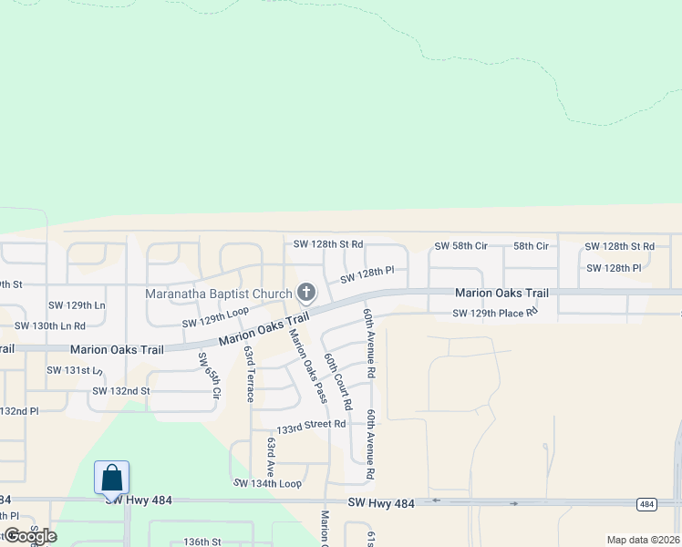 map of restaurants, bars, coffee shops, grocery stores, and more near 12848 Southwest 61st Court in Ocala