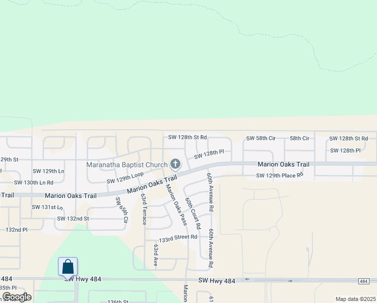 map of restaurants, bars, coffee shops, grocery stores, and more near 12825 Southwest 61st Court in Ocala
