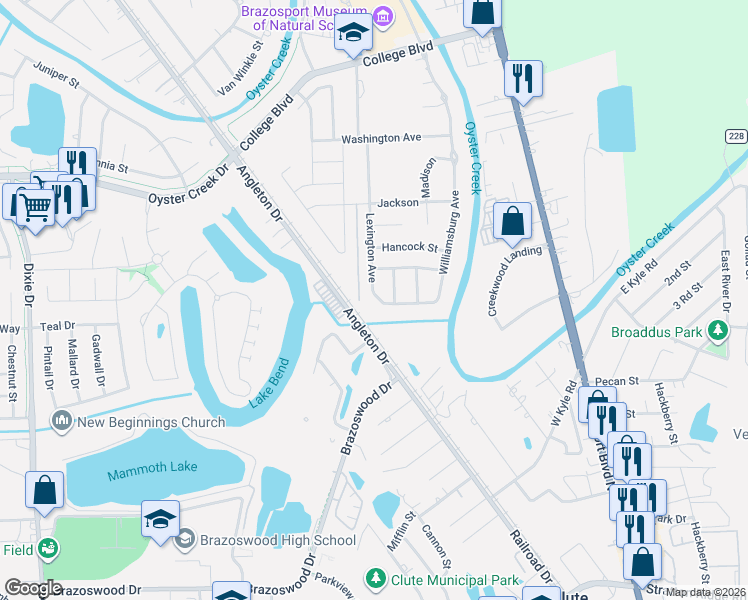 map of restaurants, bars, coffee shops, grocery stores, and more near 420 Lexington Avenue in Clute