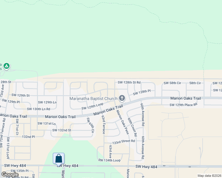 map of restaurants, bars, coffee shops, grocery stores, and more near 116 Marion Oaks Pass in Ocala