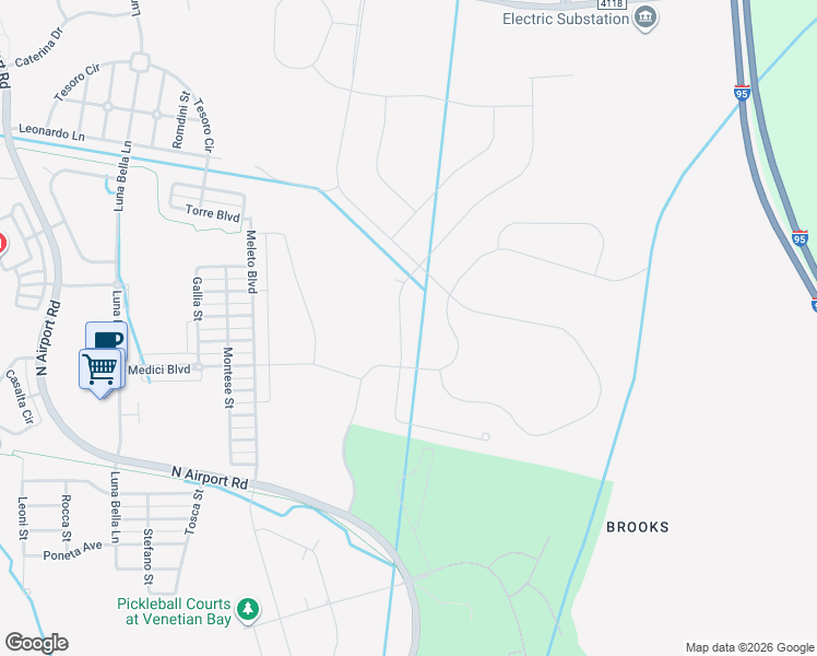 map of restaurants, bars, coffee shops, grocery stores, and more near 3305 Modena Way in New Smyrna Beach