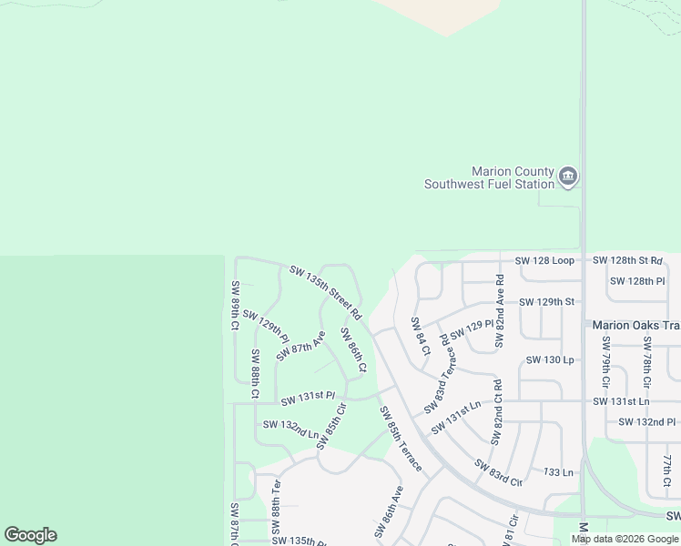 map of restaurants, bars, coffee shops, grocery stores, and more near 13102 Southwest 85th Circle in Ocala