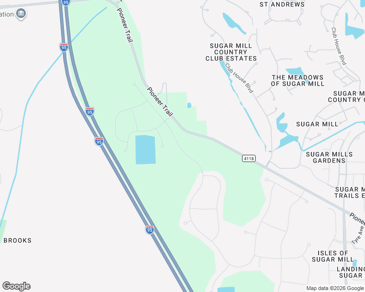 map of restaurants, bars, coffee shops, grocery stores, and more near 3049 Pioneer Trail in New Smyrna Beach