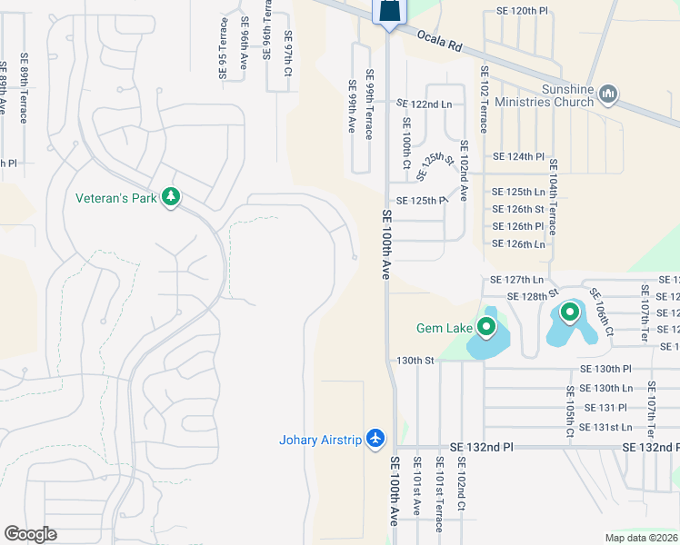 map of restaurants, bars, coffee shops, grocery stores, and more near 12728 Southeast 97th Terrace Road in Summerfield