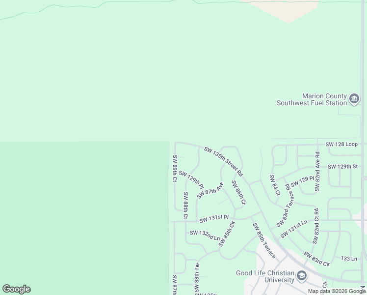 map of restaurants, bars, coffee shops, grocery stores, and more near 8930 Southwest 128th Place in Ocala