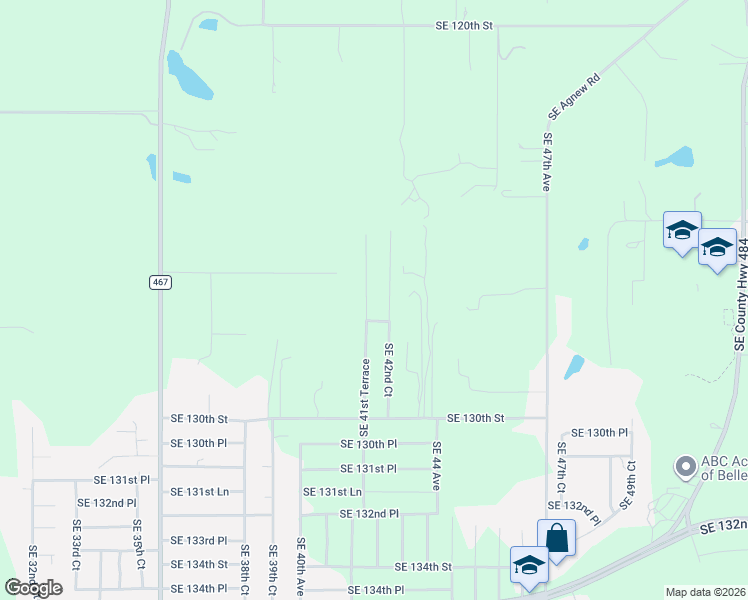 map of restaurants, bars, coffee shops, grocery stores, and more near 12626 Southeast 42nd Court in Belleview