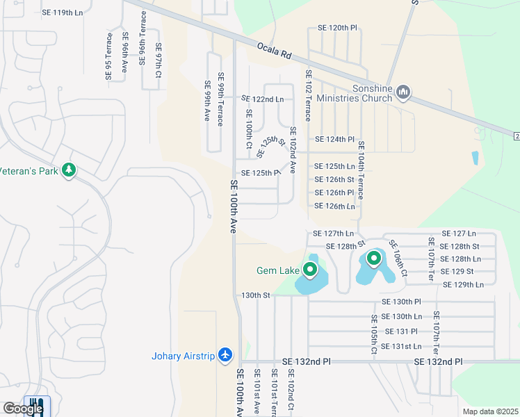 map of restaurants, bars, coffee shops, grocery stores, and more near 10120 Southeast 127th Street in Belleview