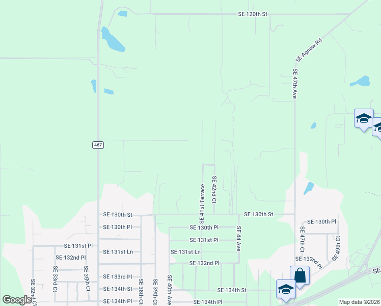 map of restaurants, bars, coffee shops, grocery stores, and more near 4064 Southeast 126th Place in Belleview