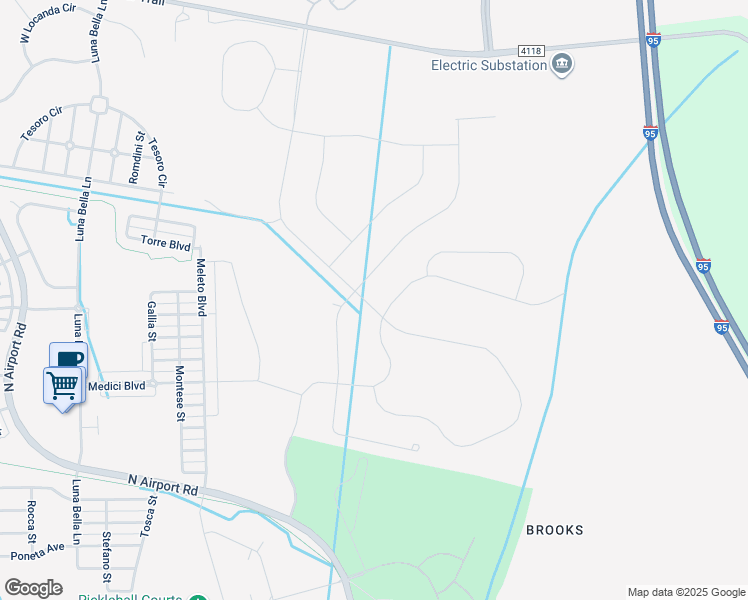 map of restaurants, bars, coffee shops, grocery stores, and more near 3321 Modena Way in New Smyrna Beach