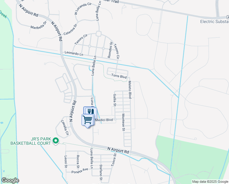 map of restaurants, bars, coffee shops, grocery stores, and more near 3415 Gallia Street in New Smyrna Beach