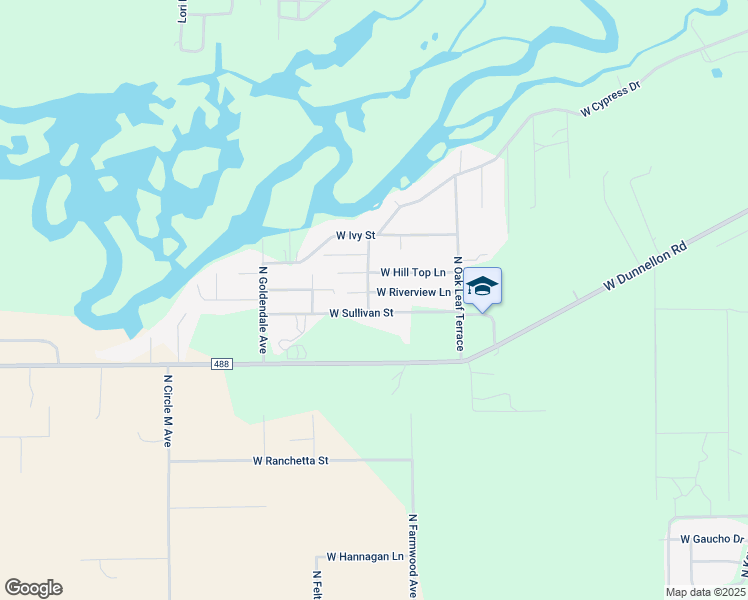 map of restaurants, bars, coffee shops, grocery stores, and more near 3716 West Riverview Lane in Dunnellon