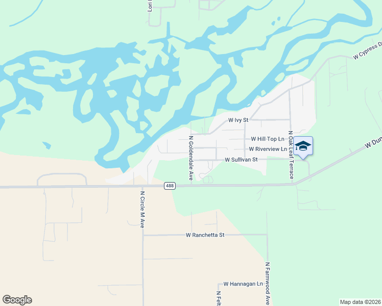 map of restaurants, bars, coffee shops, grocery stores, and more near 4000 West Ridge Court in Dunnellon