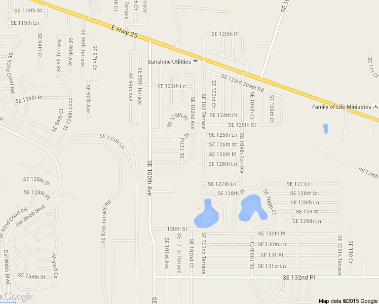 map of restaurants, bars, coffee shops, grocery stores, and more near 12604 Southeast 102nd Avenue in Belleview