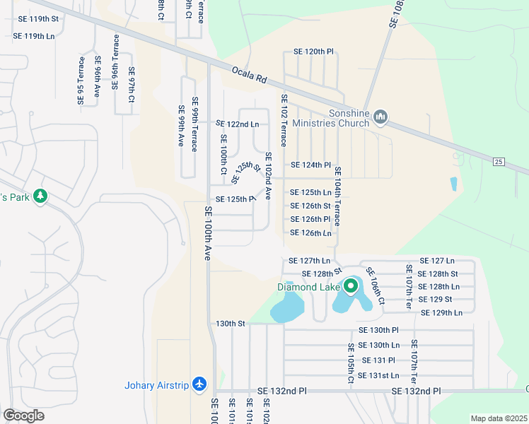 map of restaurants, bars, coffee shops, grocery stores, and more near 12604 Southeast 102nd Avenue in Belleview