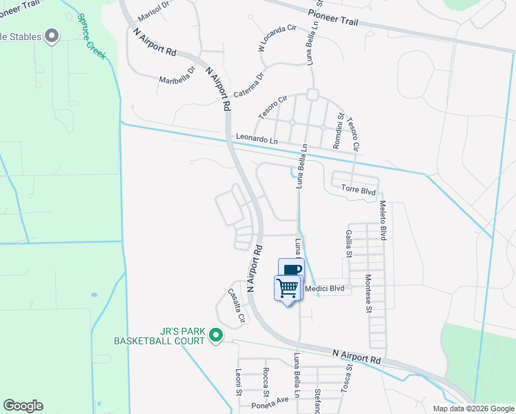 map of restaurants, bars, coffee shops, grocery stores, and more near Airport Road in New Smyrna Beach