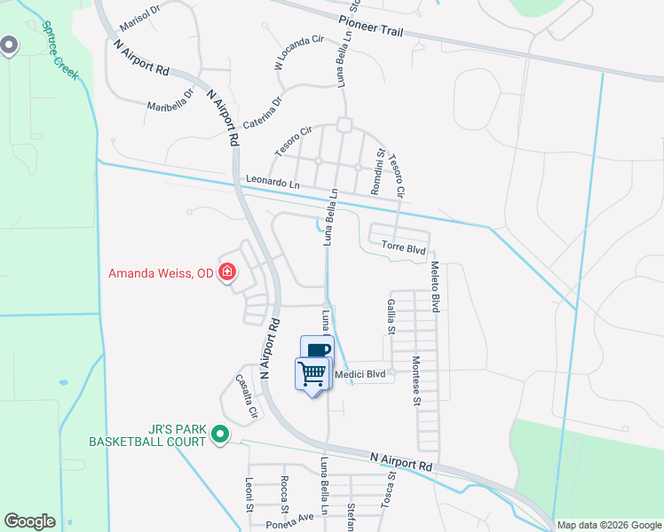map of restaurants, bars, coffee shops, grocery stores, and more near 467 Luna Bella Lane in New Smyrna Beach