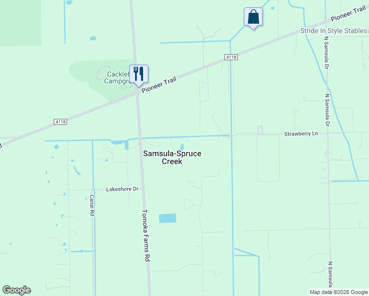 map of restaurants, bars, coffee shops, grocery stores, and more near 495 County Road 415 in New Smyrna Beach