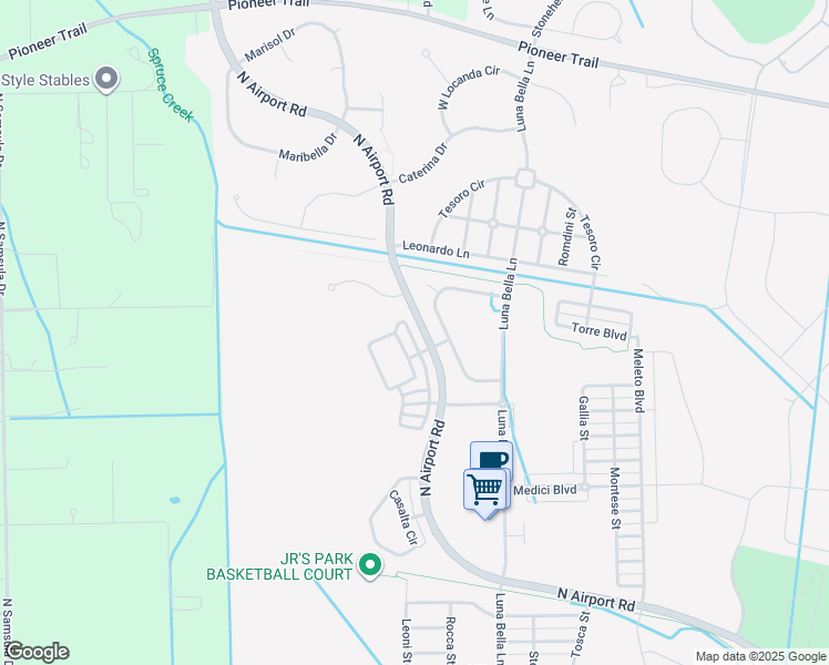 map of restaurants, bars, coffee shops, grocery stores, and more near 428 Airport Road in New Smyrna Beach