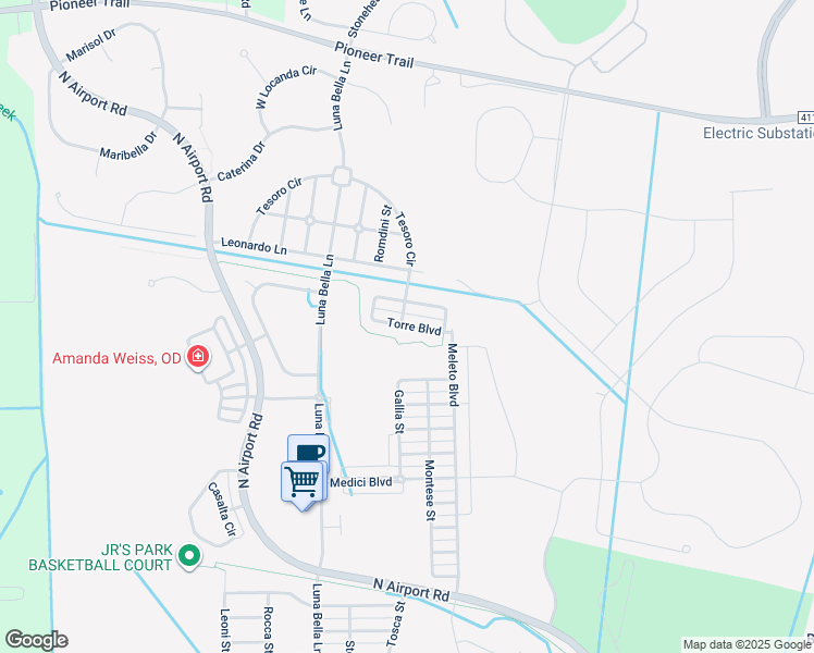 map of restaurants, bars, coffee shops, grocery stores, and more near 3415 Torre Boulevard in New Smyrna Beach
